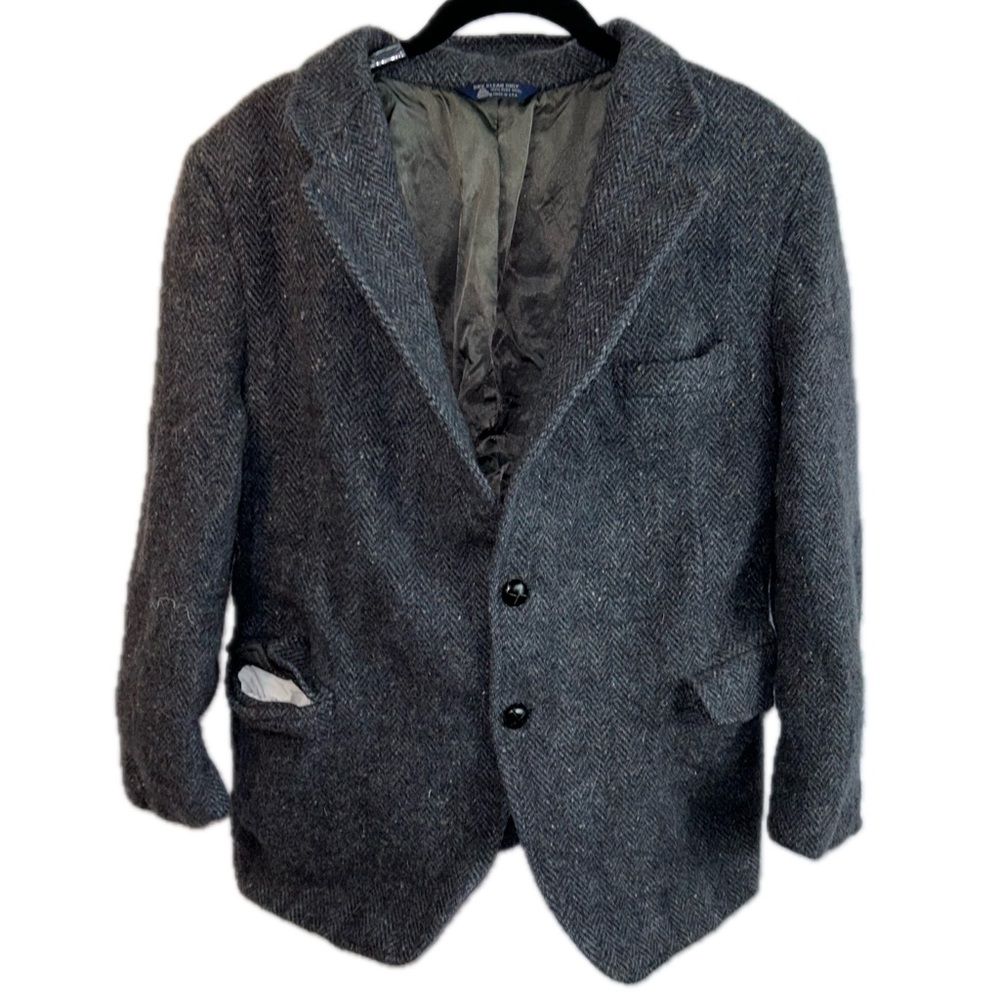 Kuppenheimer Suit Jacket Sports Coat Wool 2 Wooden Button Front Vintage Blazer